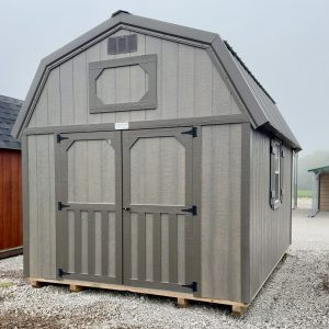 10X14 Lofted Barn in Driftwood Urethane